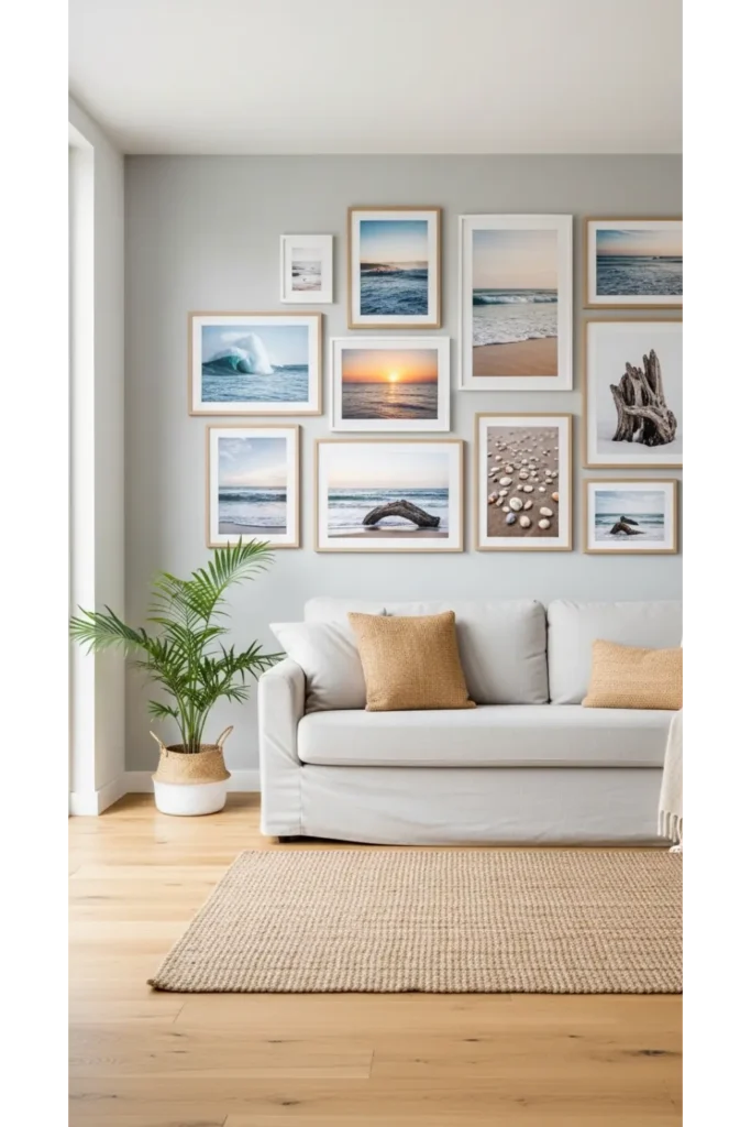  Coastal Gallery Wall Living Room