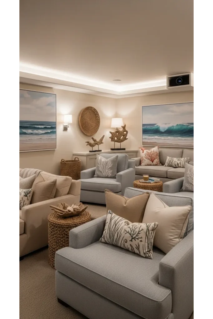 Coastal Movie Room