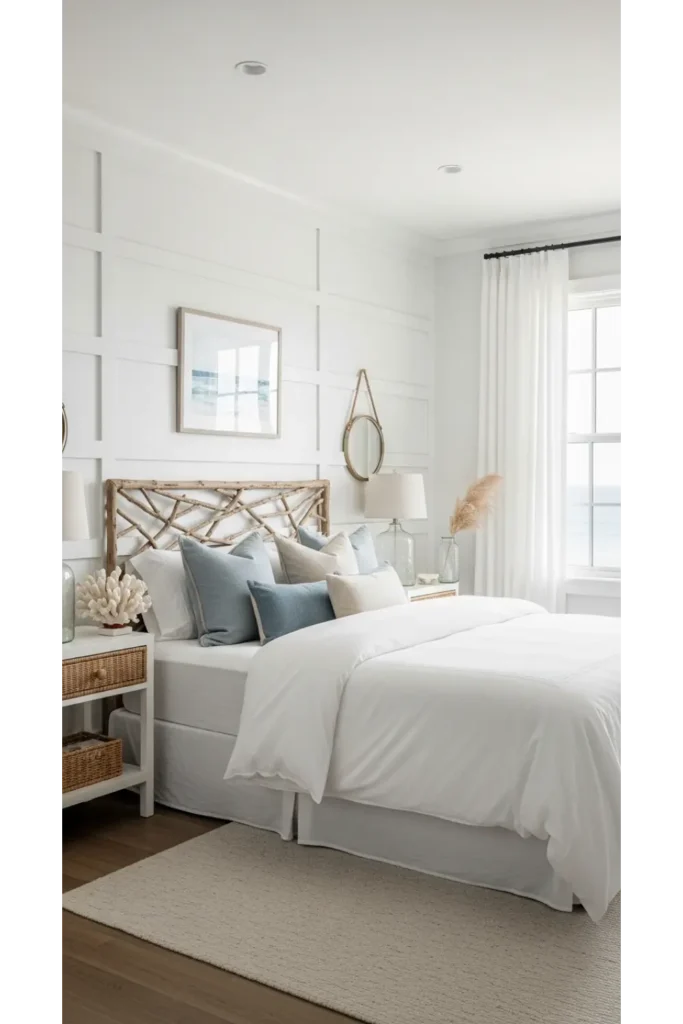 23 Coastal Bedroom Decor Ideas For Relaxing Style 21 Coastal Wall Paneling