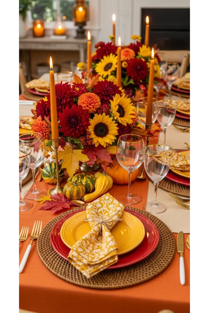 Color Coordinated Fall Theme