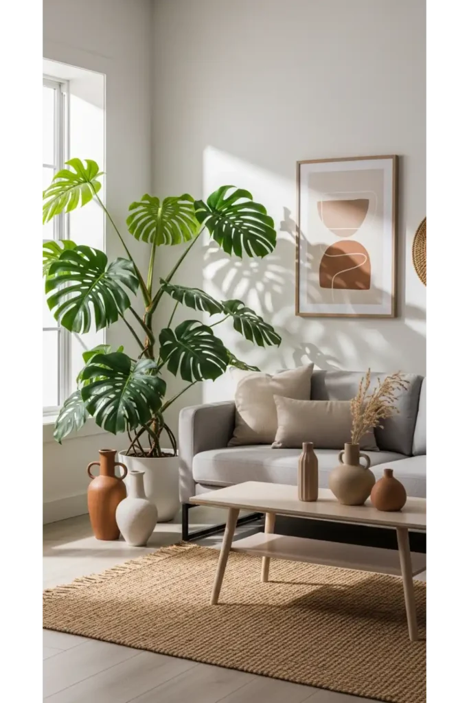 Combining Monstera with Home Decor