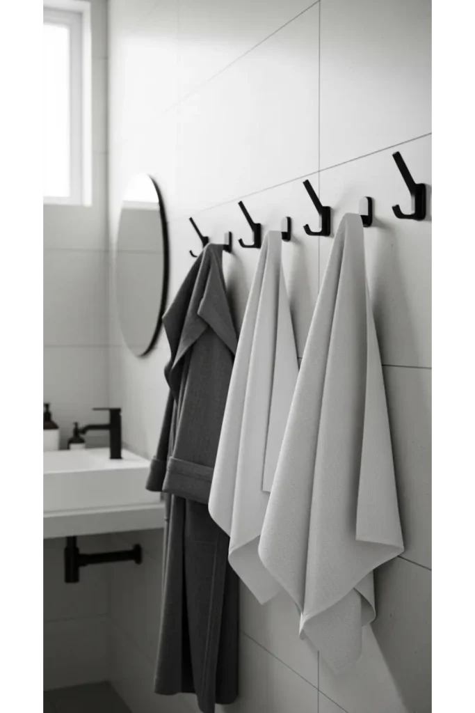 24 Tiny Bathroom Organization Tips For Clutter Free 20 Compact Wall Hooks