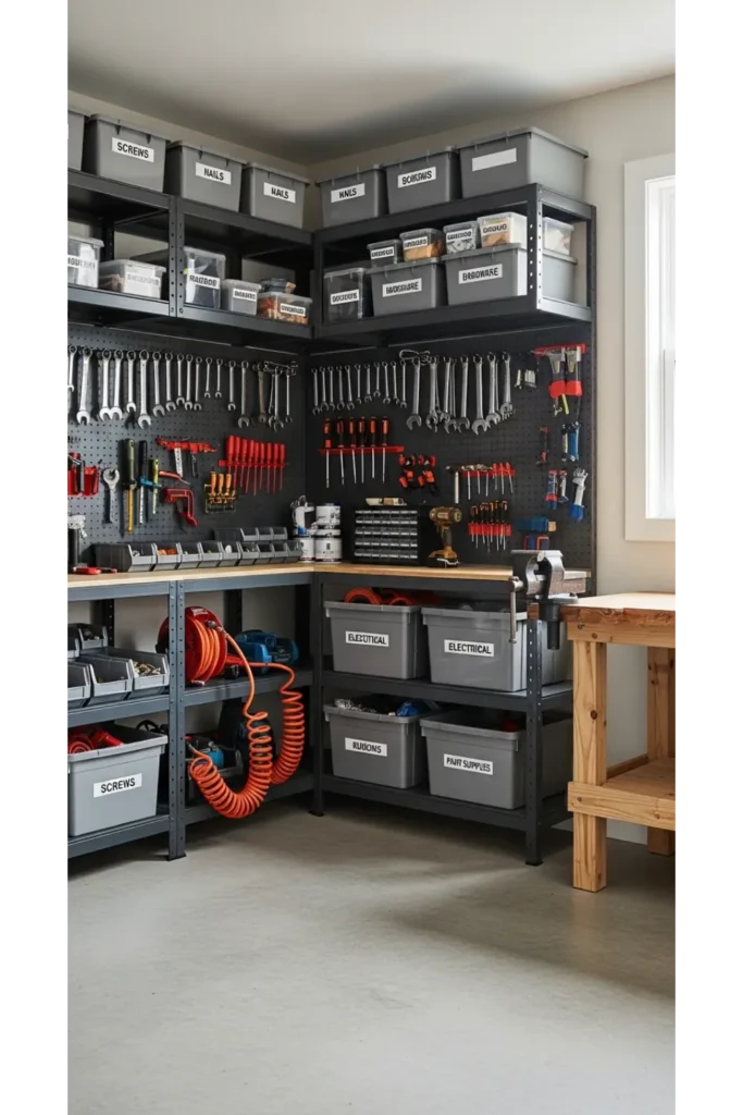 Corner Wrap Around Shelving