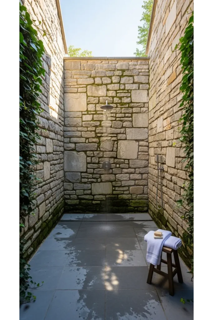 Courtyard Outdoor Shower