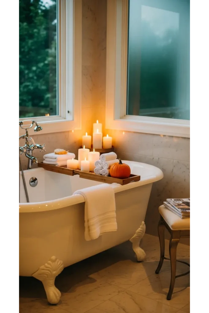 Cozy Bathtub Corner Styling