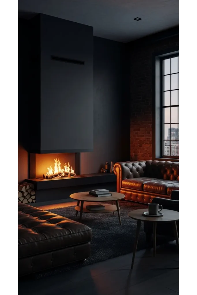 Cozy Fireplace Feature