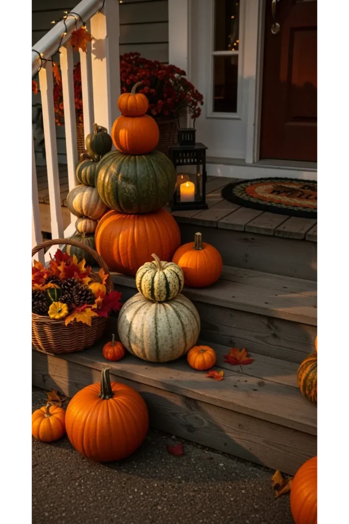 Cozy Pumpkin Layering Display