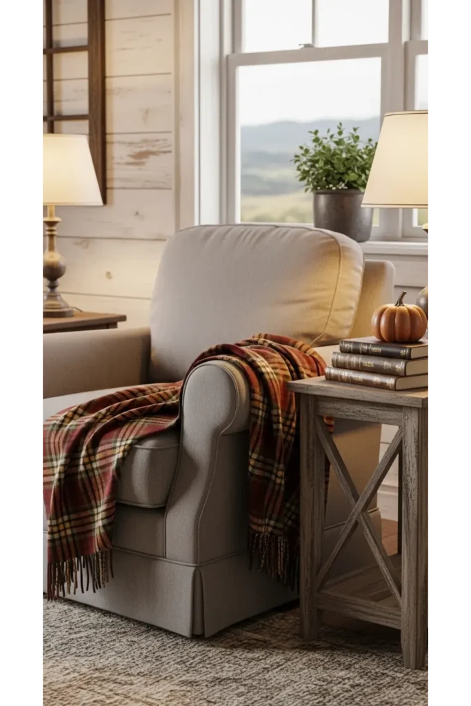 23 farmhouse fall decor ideas for cozy homes 14 Cozy Reading Corner Retreat