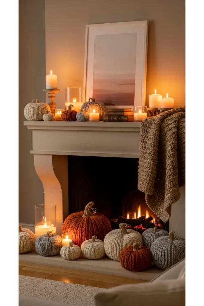  Cozy Sweater Texture Mantel