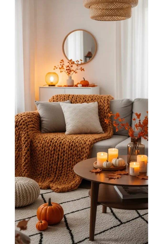 Modern Fall Decor: 23 Easy Ideas for a Cozy Home 3 Cozy Textured Throw Blankets