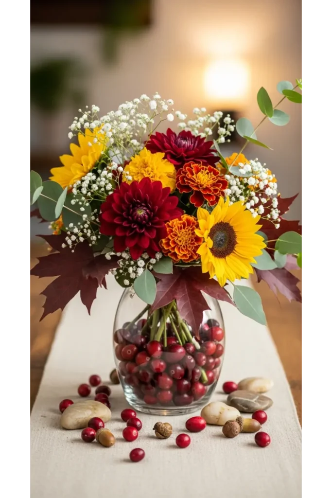 Cranberry and Floral Mix