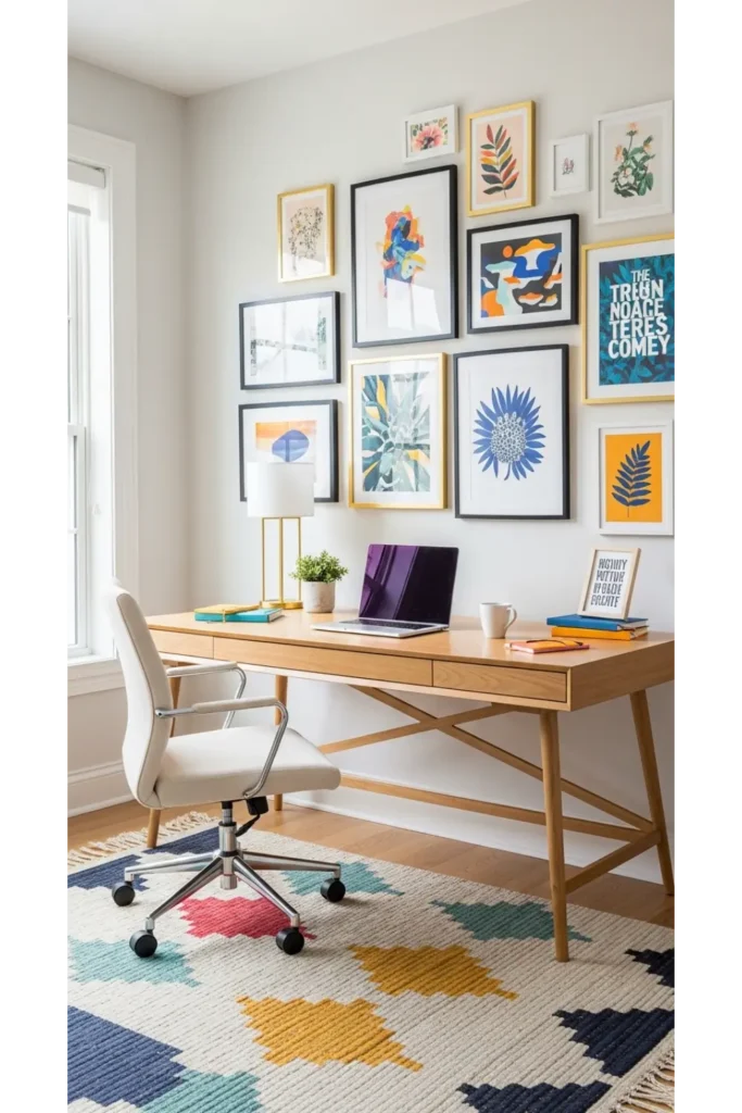 24 Home Office Ideas To Transform Your Space 11 Creative Wall Art Office