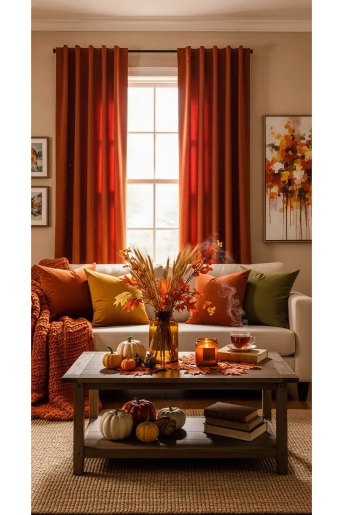 Curtain Swap for Warmth