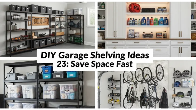 DIY Garage Shelving Ideas 23: Save Space Fast 26 DIY Garage Shelving Ideas