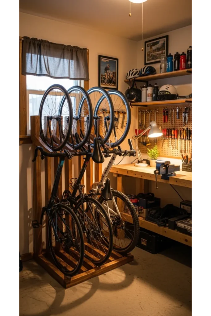 DIY Wooden Bike Rack