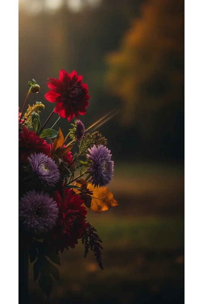 Dark Moody Floral Arrangement