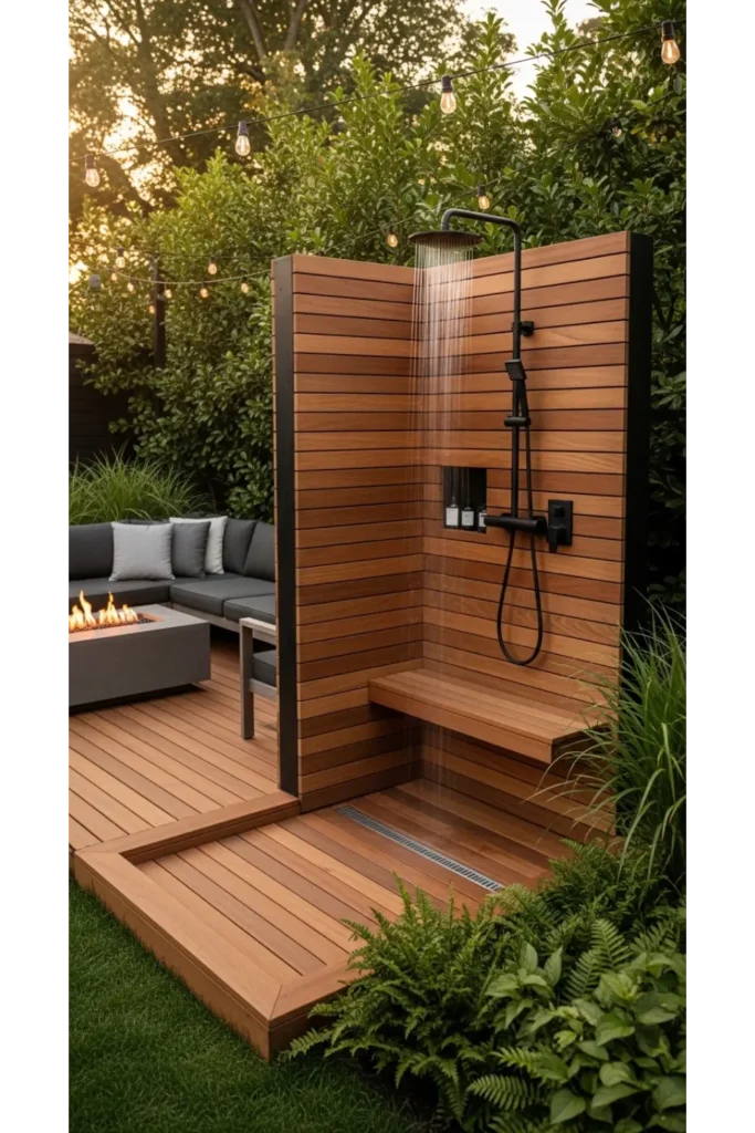 Deck Integrated Shower