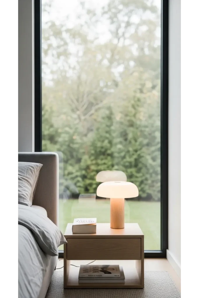 Decluttered Bedside Surface