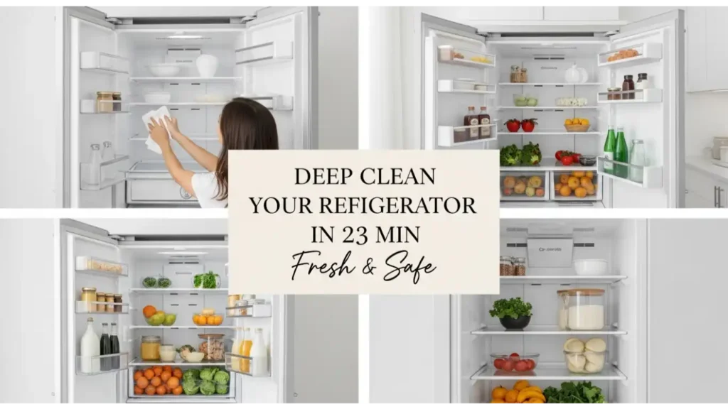 Deep Clean Your Refrigerator In 23 Min Fresh Safe 3 Deep Clean Your Refrigerator
