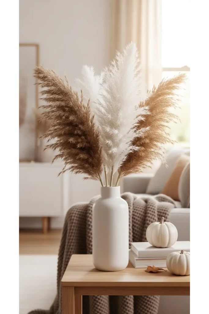 Modern Fall Decor: 23 Easy Ideas for a Cozy Home 5 Dried Grass and Pampas Styling