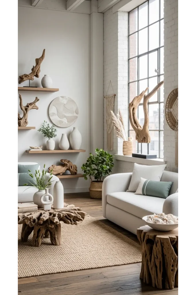 Driftwood and Organic Decor Accents