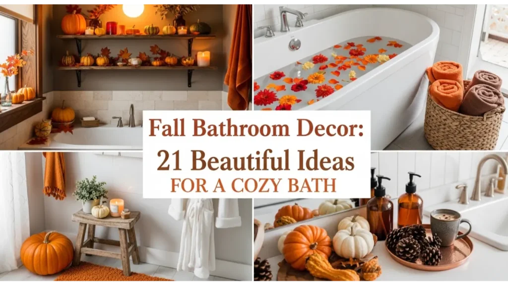 Fall Bathroom Decor: 21 Beautiful Ideas for a Cozy Bath 2 Fall Bathroom Decor