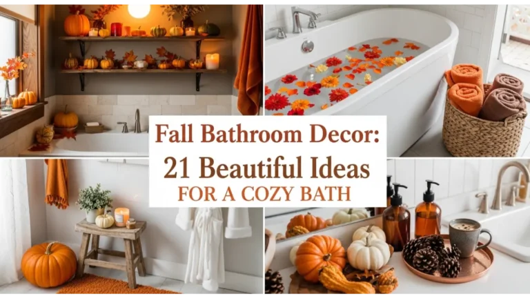 Fall Bathroom Decor