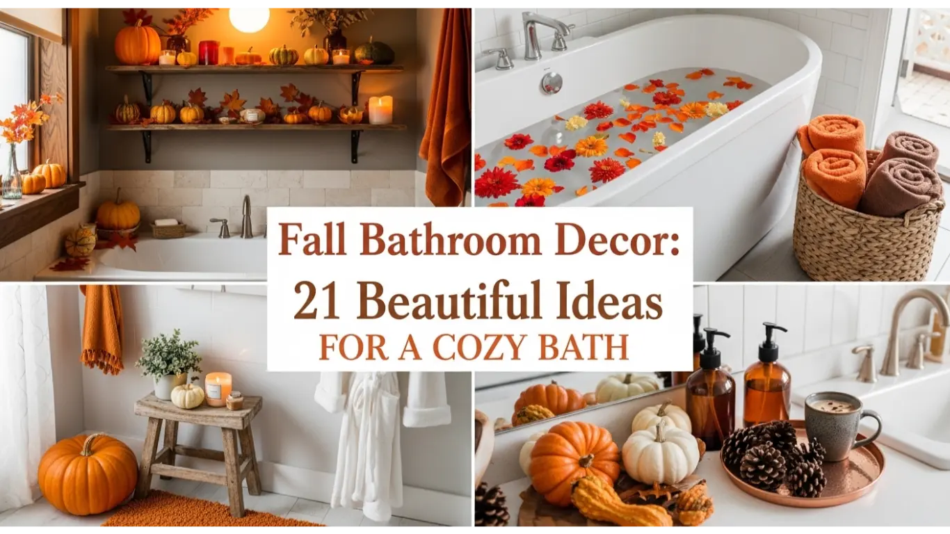 Fall Bathroom Decor