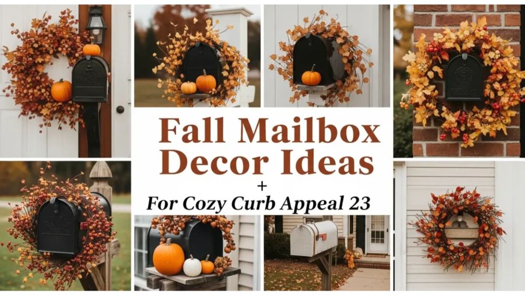Fall Mailbox Decor Ideas For Cozy Curb Appeal 23 9 Fall Mailbox Decor
