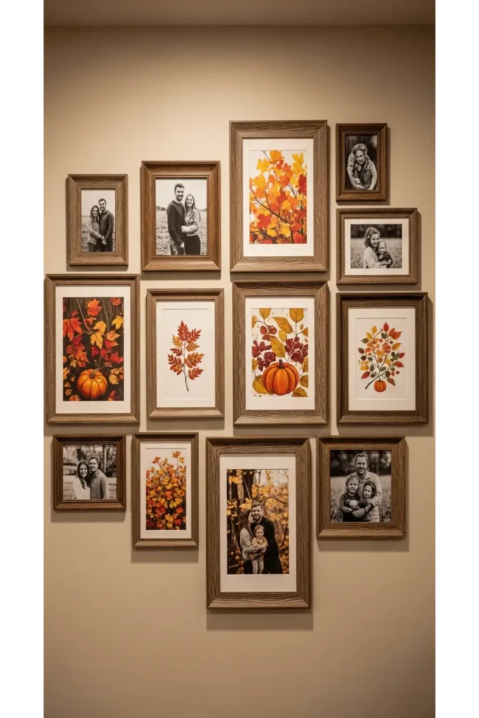 23 farmhouse fall decor ideas for cozy homes 18 Farmhouse Inspired Fall Gallery Wall