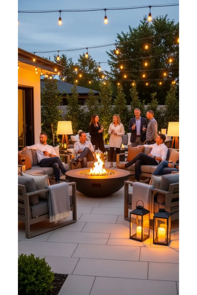 Patio Interior Ideas 20: Cozy, Budget-Friendly Style 8 Fire Bowl Centerpiece for Cozy Gatherings