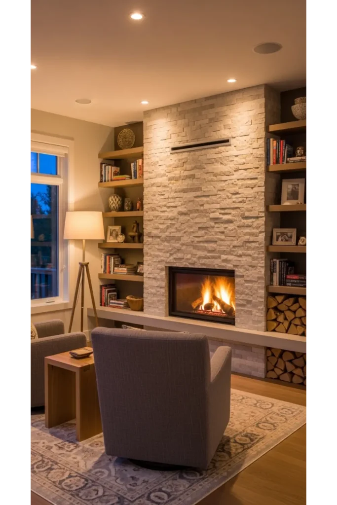 Fireplace as the Focal Point