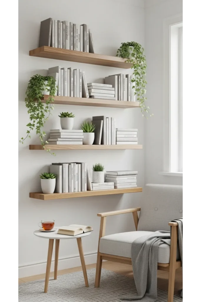 Floating Shelves for Smart Storage