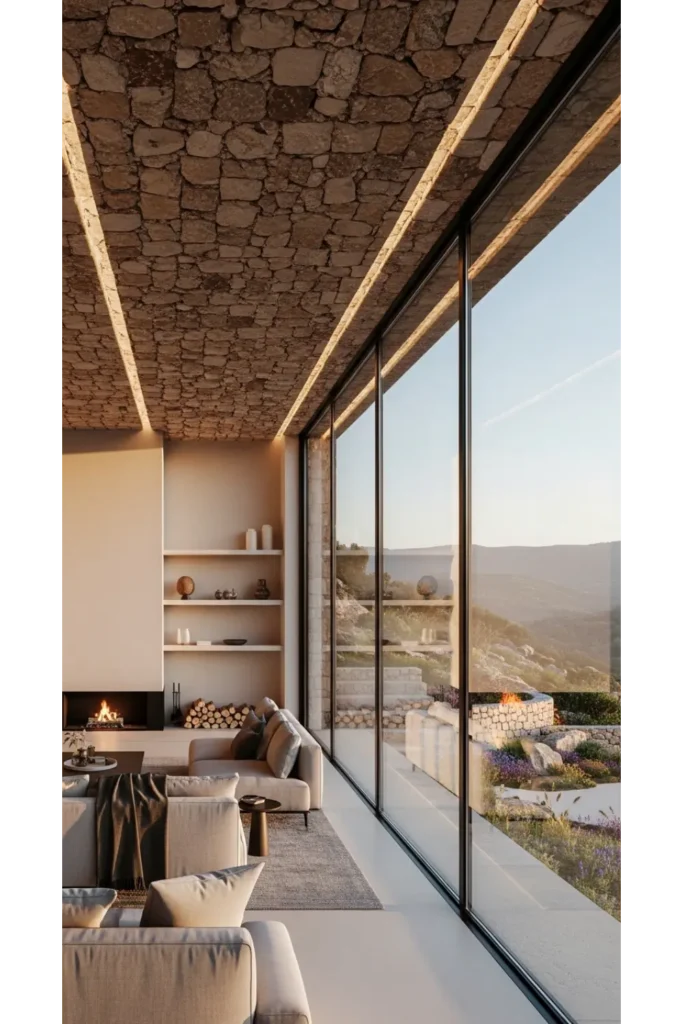 Cave Homes Ideas 23: Stunning & Cozy Living 17 Glass Fronted Hillside Cave Home