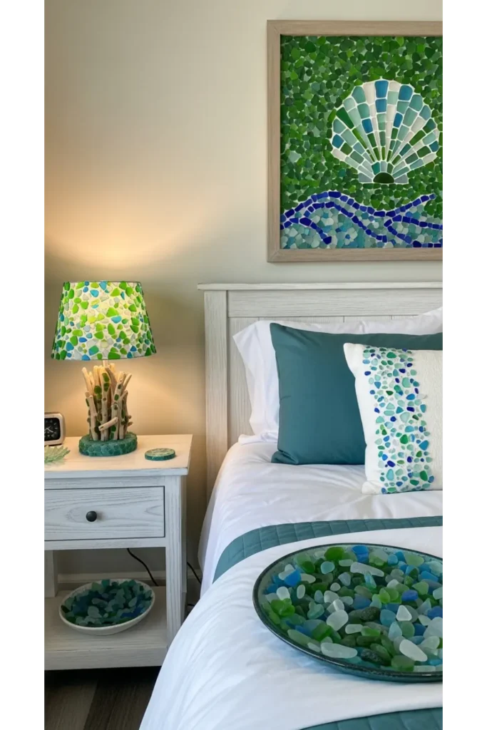 Glass and Sea Texture Bedroom