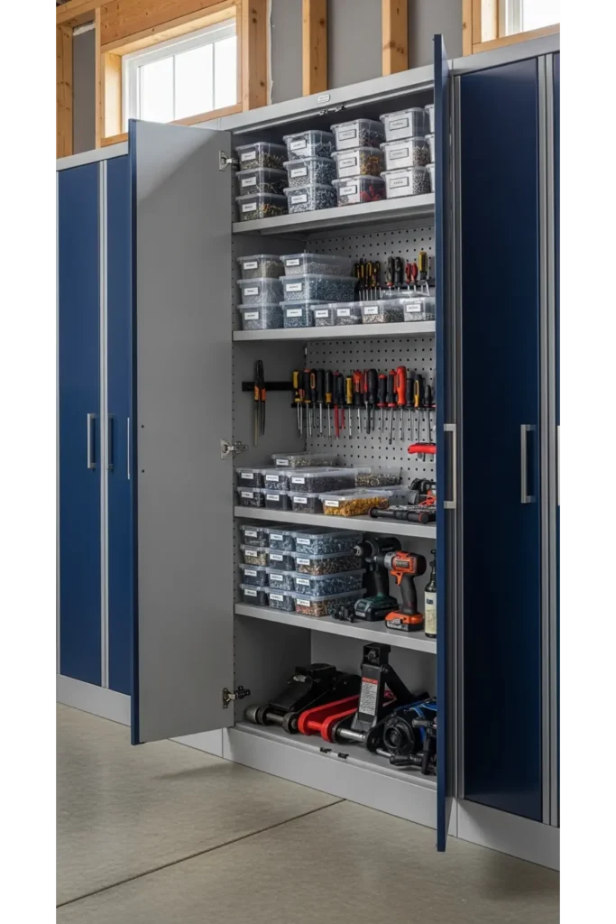 Hidden Cabinet Style Shelving