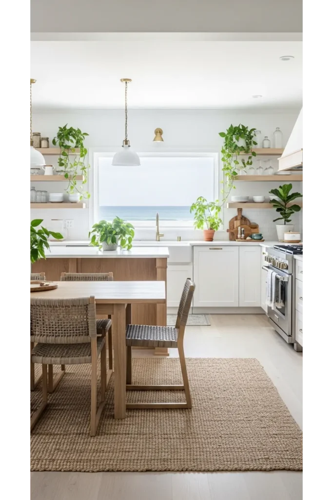 21 Coastal Kitchen Ideas to Make Your Home Feel Beachy 22 Indoor Plants in a Coastal Kitchen