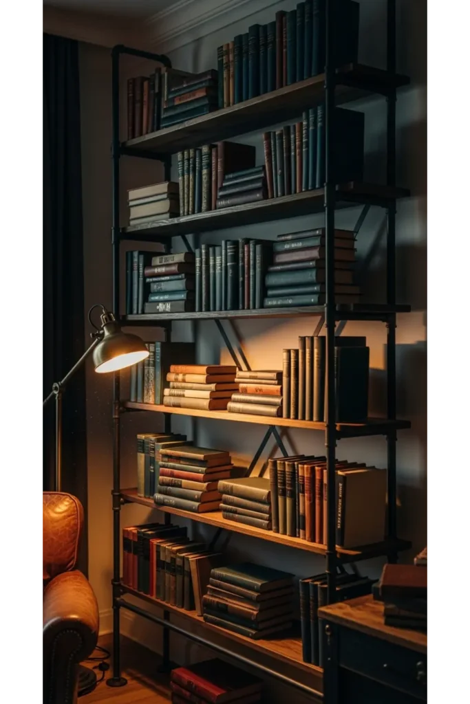 Industrial Pipe Bookcase