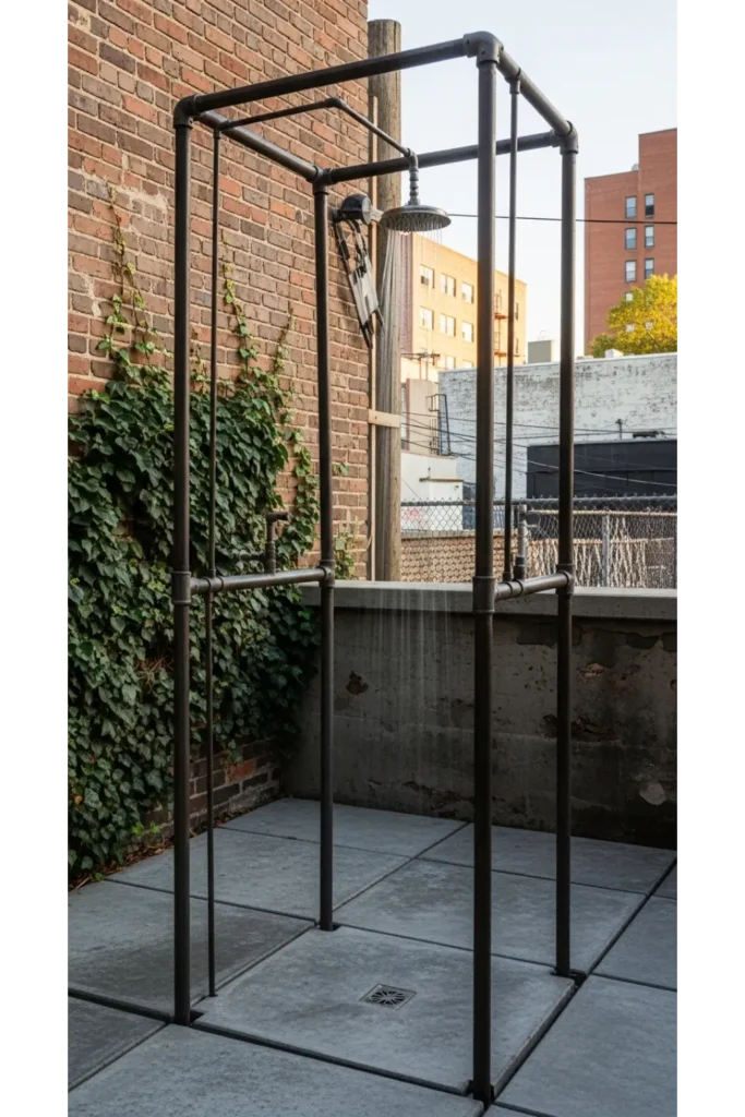 Industrial Pipe Shower