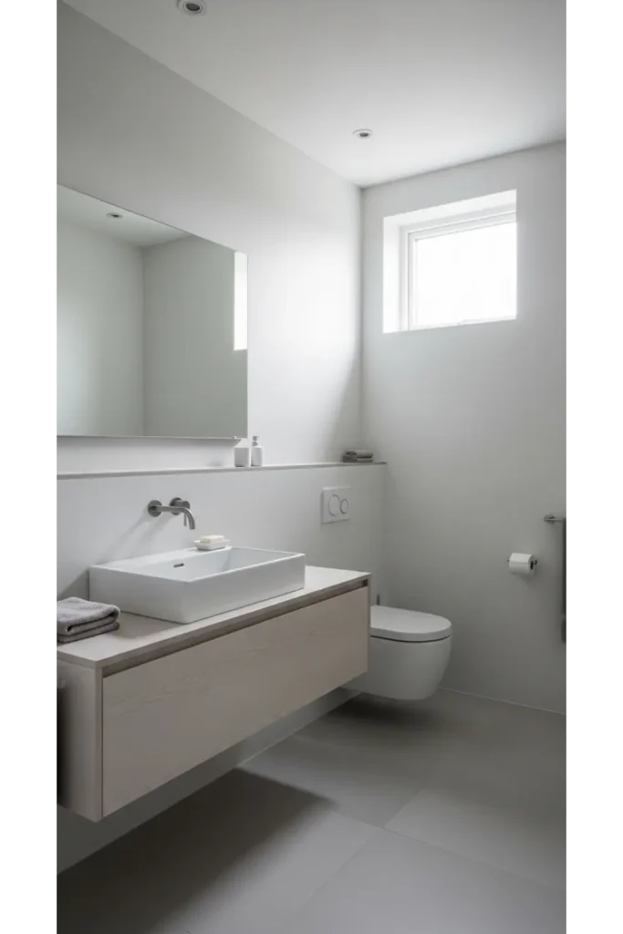 23 Tiny Bathroom Ideas to Make Your Space Look Bigger 11 Keep Decor Minimal