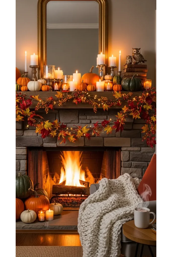  Layered Garland Mantel