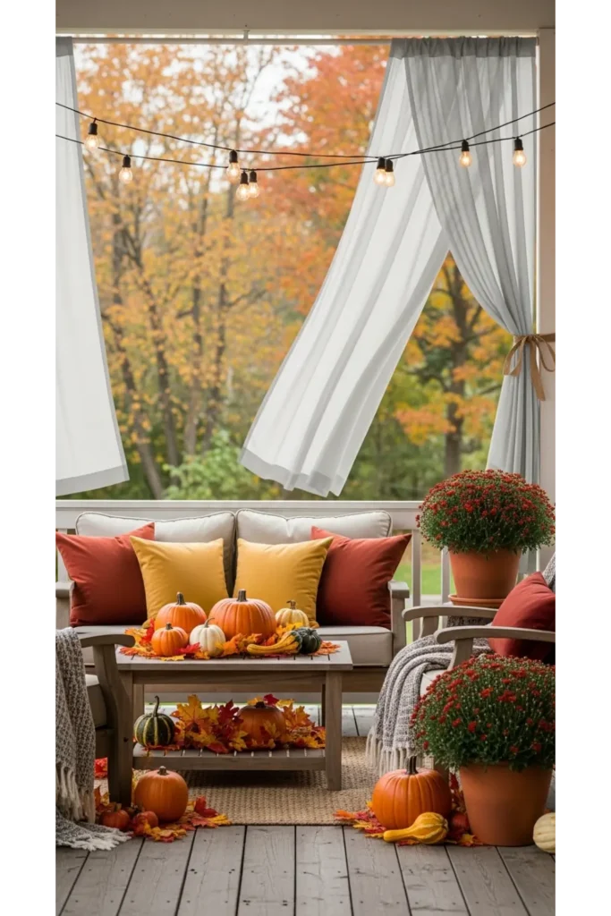 Layered Outdoor Curtains