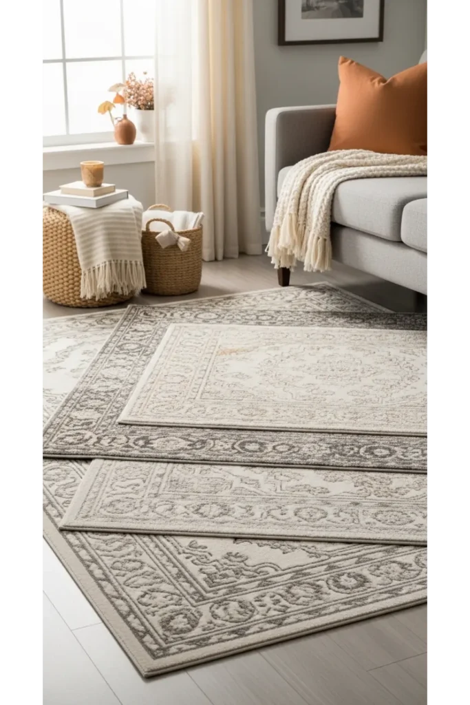 Modern Fall Decor: 23 Easy Ideas for a Cozy Home 16 Layered Rug Warmth