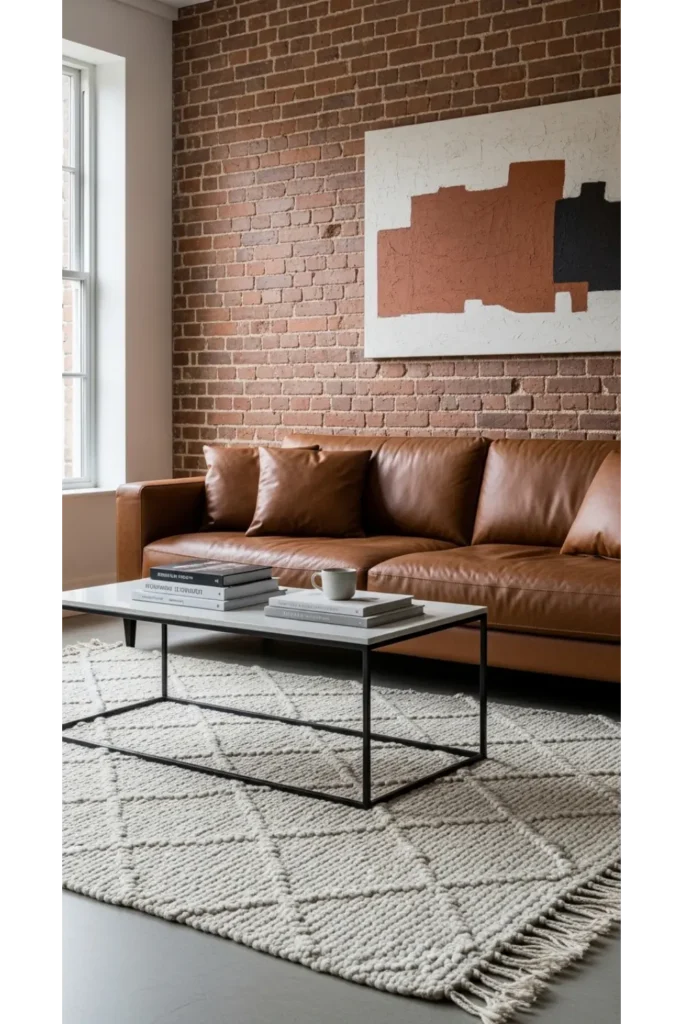 Leather Statement Sofa