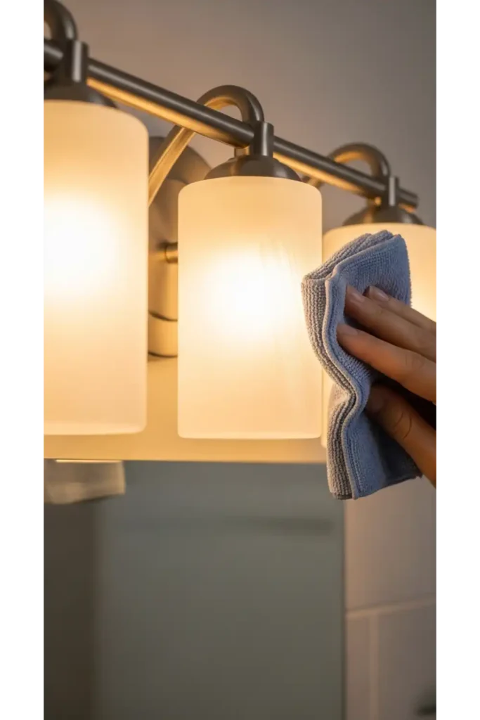 Light Fixture Dust Removal