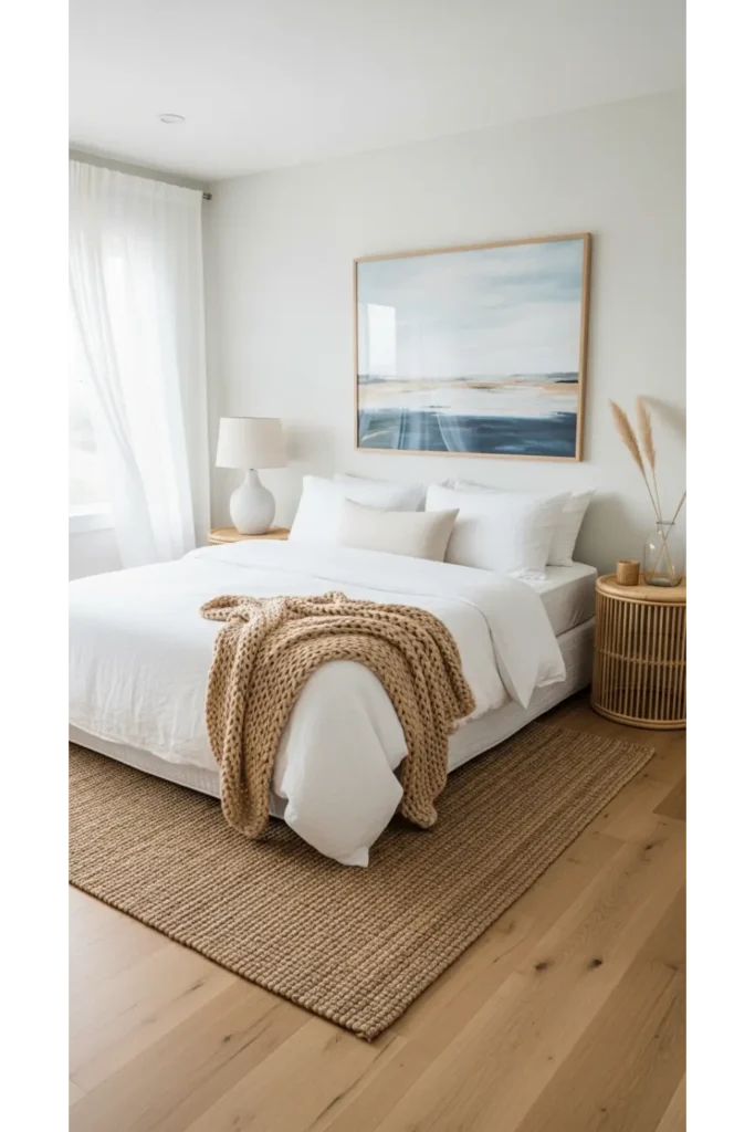 23 Coastal Bedroom Decor Ideas For Relaxing Style 9 Light Wood Flooring