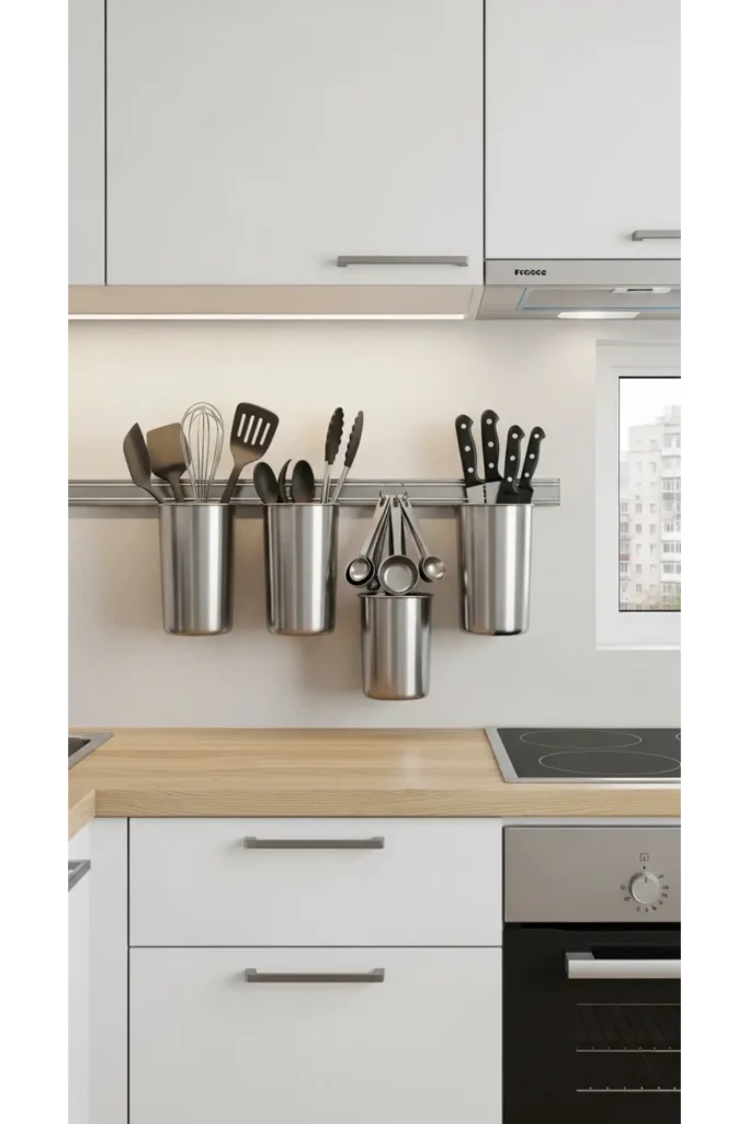 24 Small Room Design Hacks For More Storage Space 24 Magnetic Wall Storage