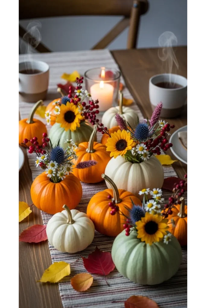 Mini Pumpkin Cluster Arrangement