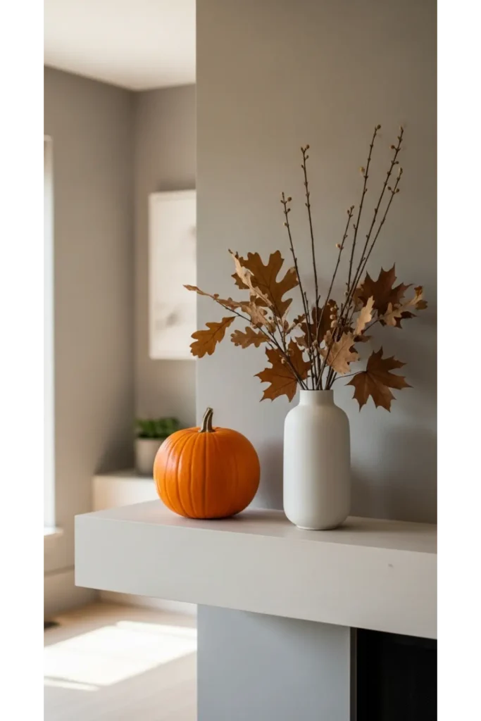  Minimalist Modern Autumn Mantel