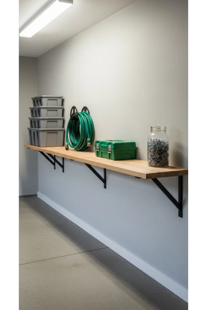 Minimalist Single Wall Shelf System